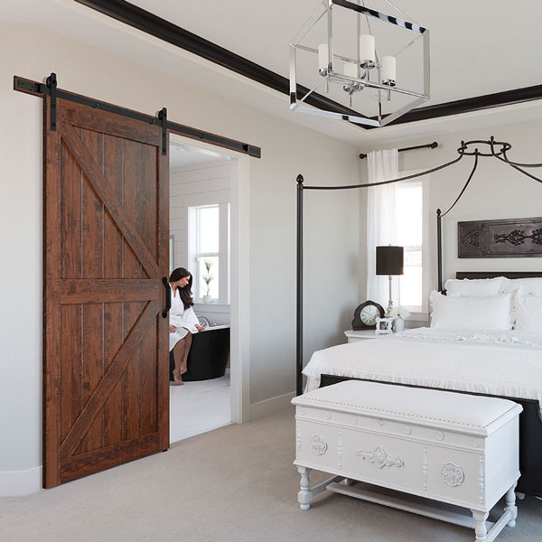 Pellco Windows & Doors installed barn-style Masonite doors in Southern California