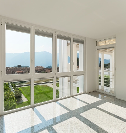 Spacious empty room highlighting Milgard Windows & Doors in Southern California